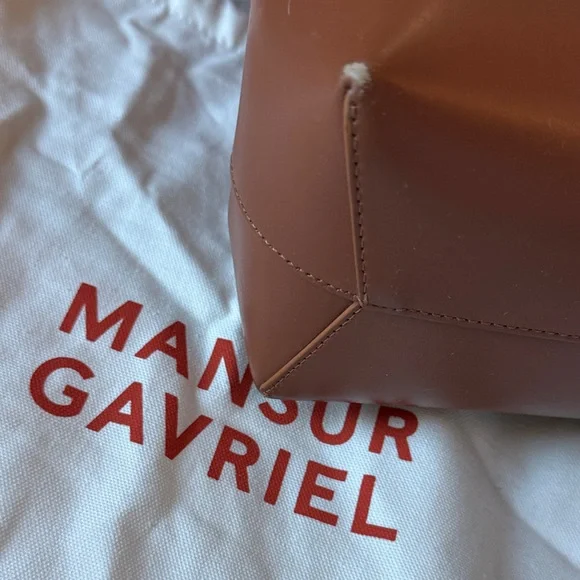 Mansur Gavriel Tan Leather Satchel - Picture 3 of 11